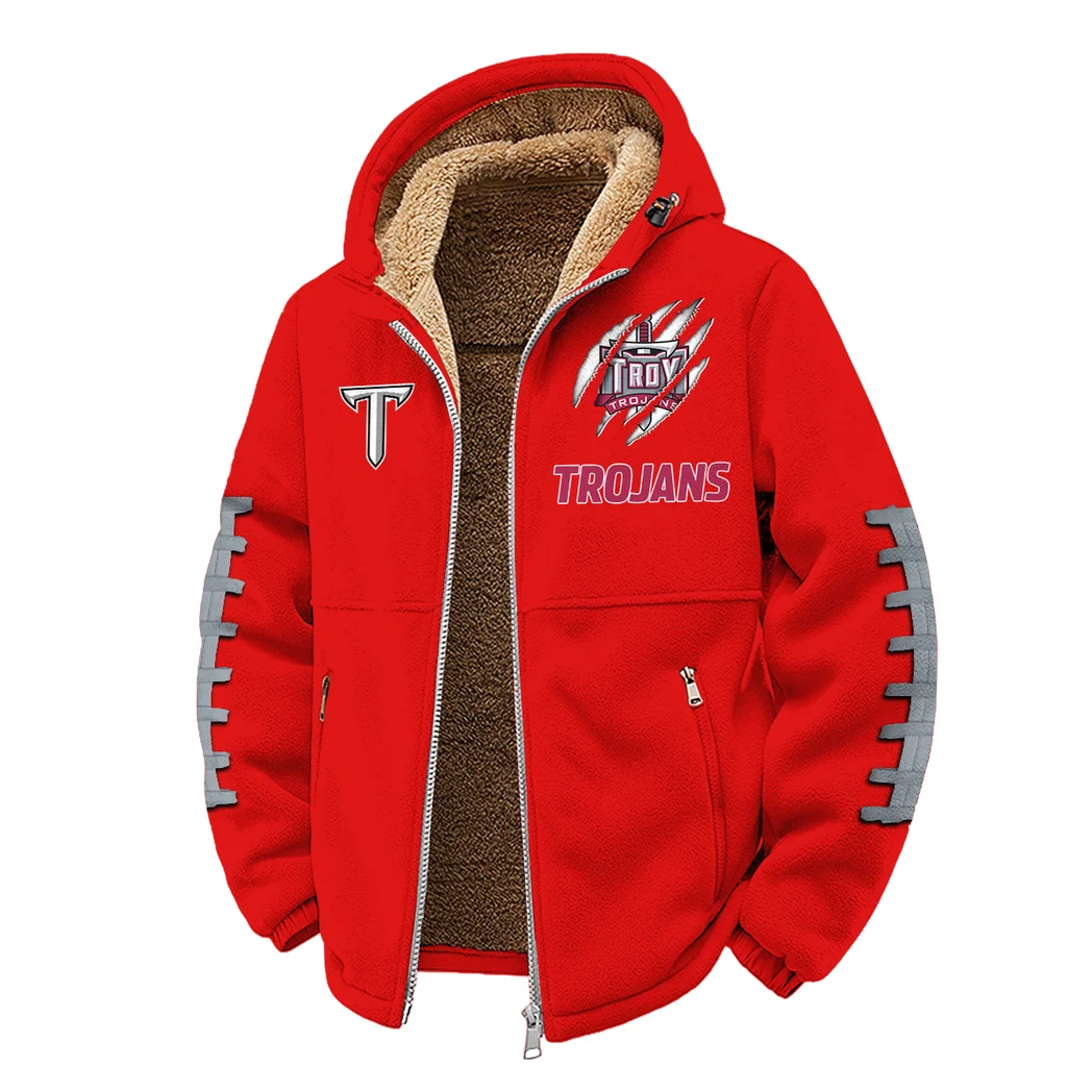 The Trojan Power Winter Fleece Jacket, Heavy-Duty Cold Fleece HVN1445TT - red - Image 2