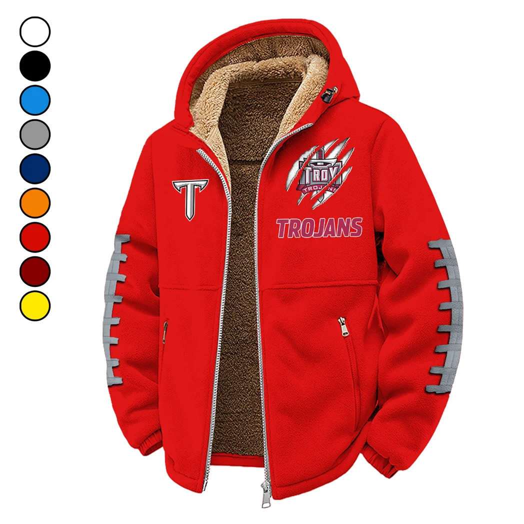 The Trojan Power Winter Fleece Jacket, Heavy-Duty Cold Fleece HVN1445TT - red