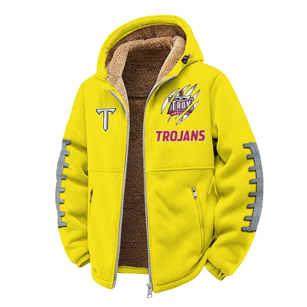 The Trojan Power Winter Fleece Jacket, Heavy-Duty Cold Fleece HVN1445TT - Yellow - Image 2