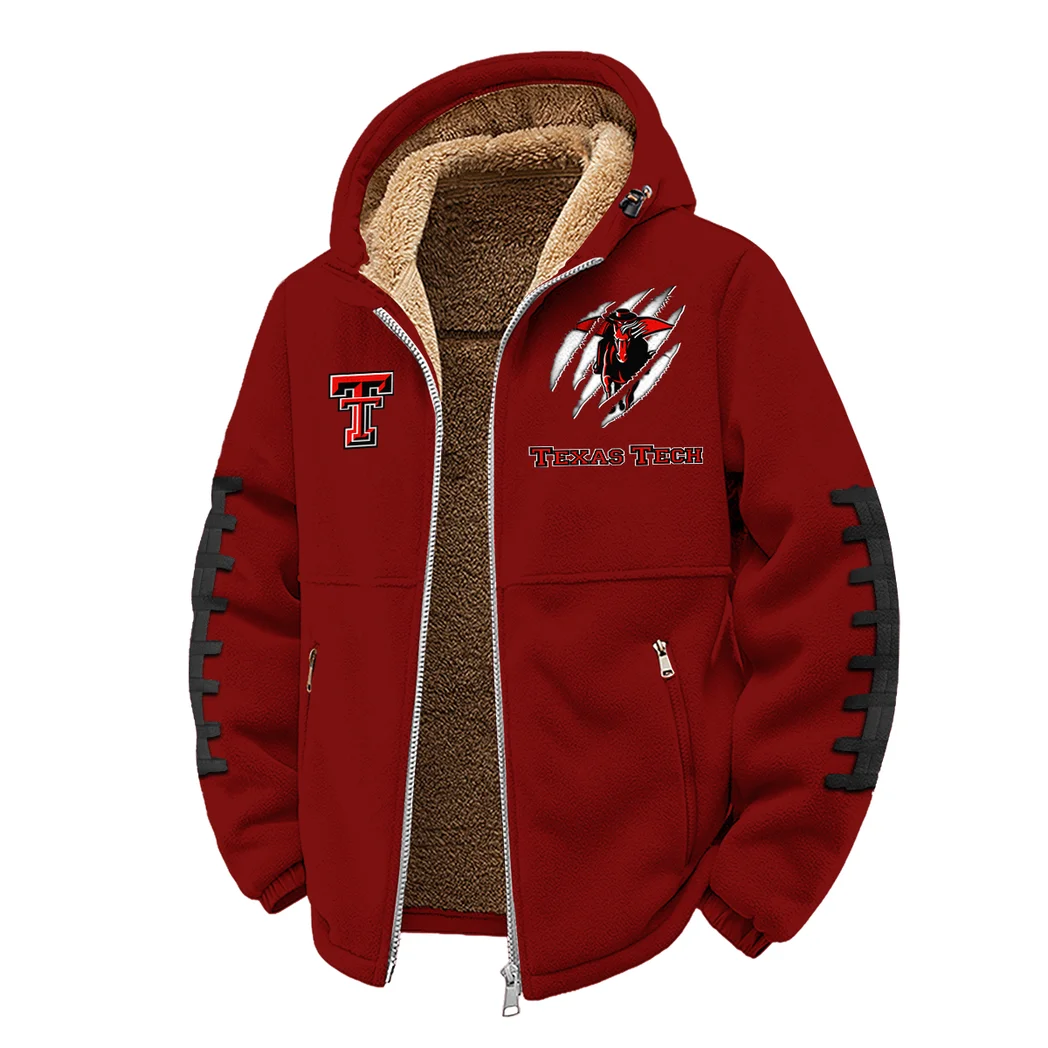 The Tech Power Winter Fleece Jacket, High-Performance Trail Jacket HVN1445TT - Wine - Image 2