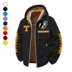 Orange and White Winter Fleece Jacket, Dynamic Winter Training Top HVN1445TV - Black