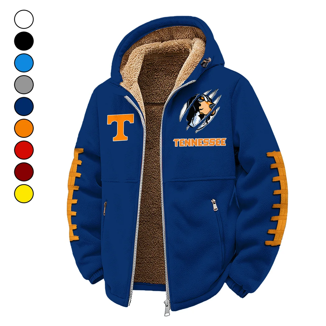 Orange and White Winter Fleece Jacket, Dynamic Winter Training Top HVN1445TV - Navy