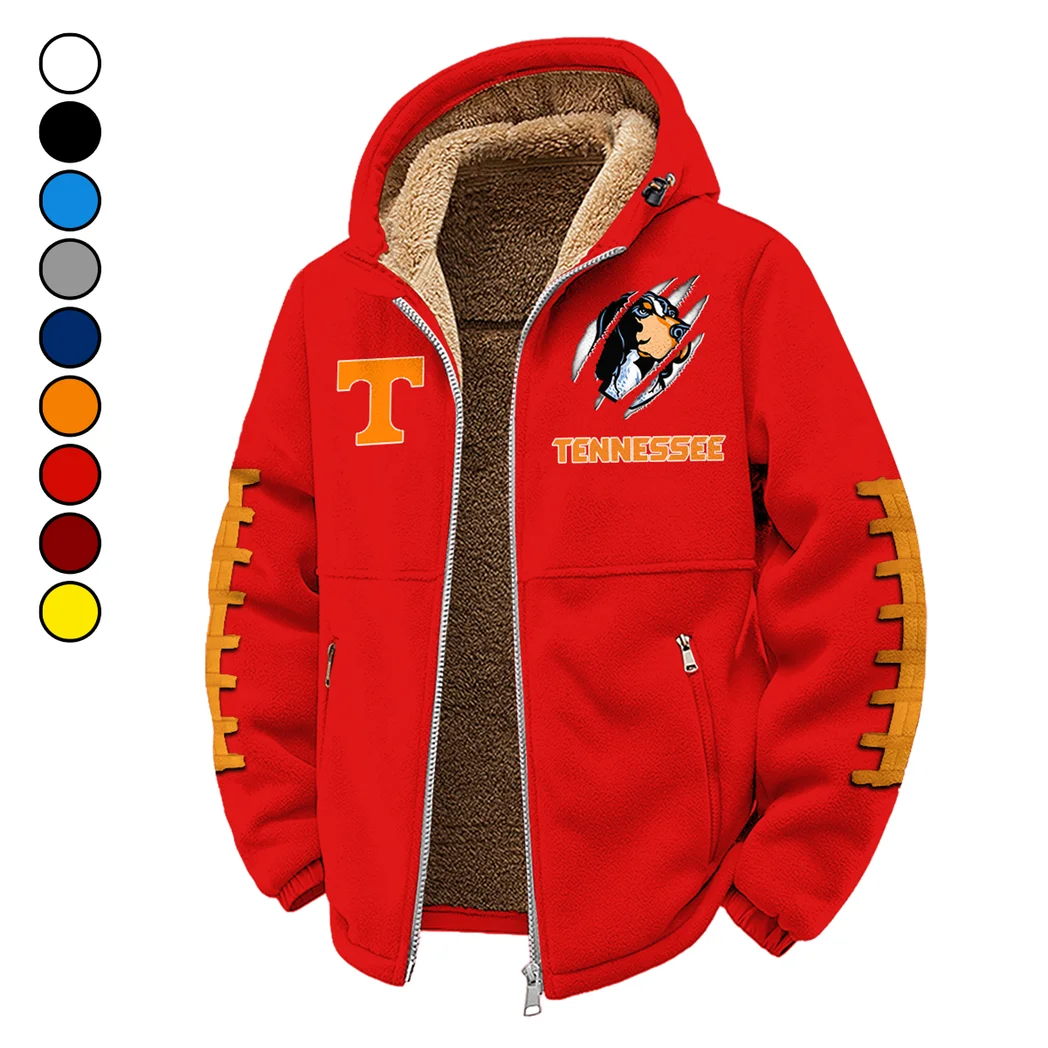 Orange and White Winter Fleece Jacket, Dynamic Winter Training Top HVN1445TV - red