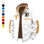 Orange and White Winter Fleece Jacket, Dynamic Winter Training Top HVN1445TV - White