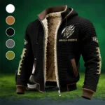 The UCF Force Fleece-Lined Hooded Jacket, Weather-Shield Fleece Hoody HVN1445UC - Black