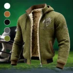 The UCF Force Fleece-Lined Hooded Jacket, Weather-Shield Fleece Hoody HVN1445UC - Green