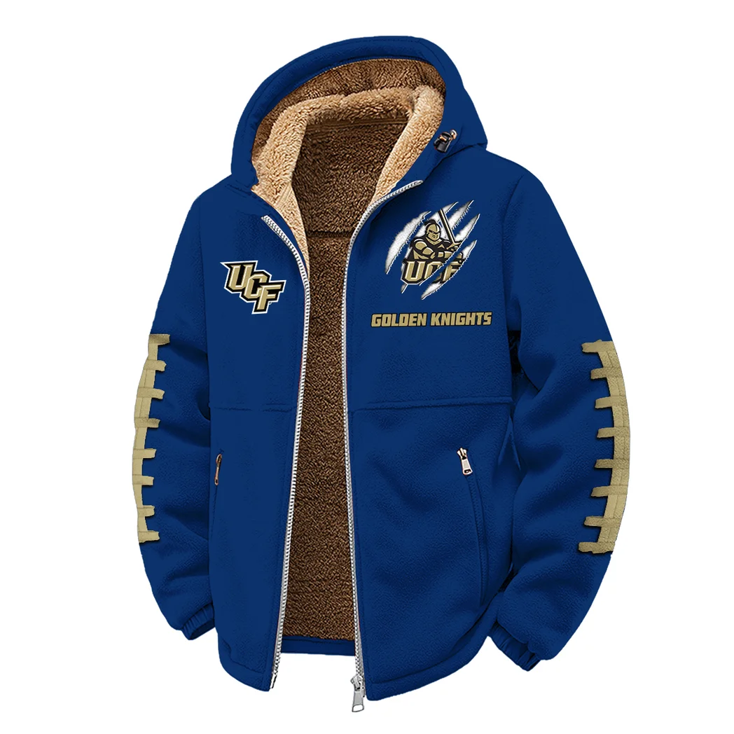 The UCF Force Winter Fleece Jacket, Multi-Sport Winter Layer HVN1445UC - Navy - Image 2