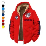The UConn Power Winter Fleece Jacket, Technical Mid-Layer Jacket HVN1445UC - red