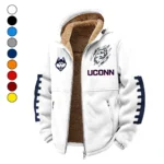 The UConn Power Winter Fleece Jacket, Technical Mid-Layer Jacket HVN1445UC - White