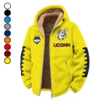 The UConn Power Winter Fleece Jacket, Technical Mid-Layer Jacket HVN1445UC - Yellow
