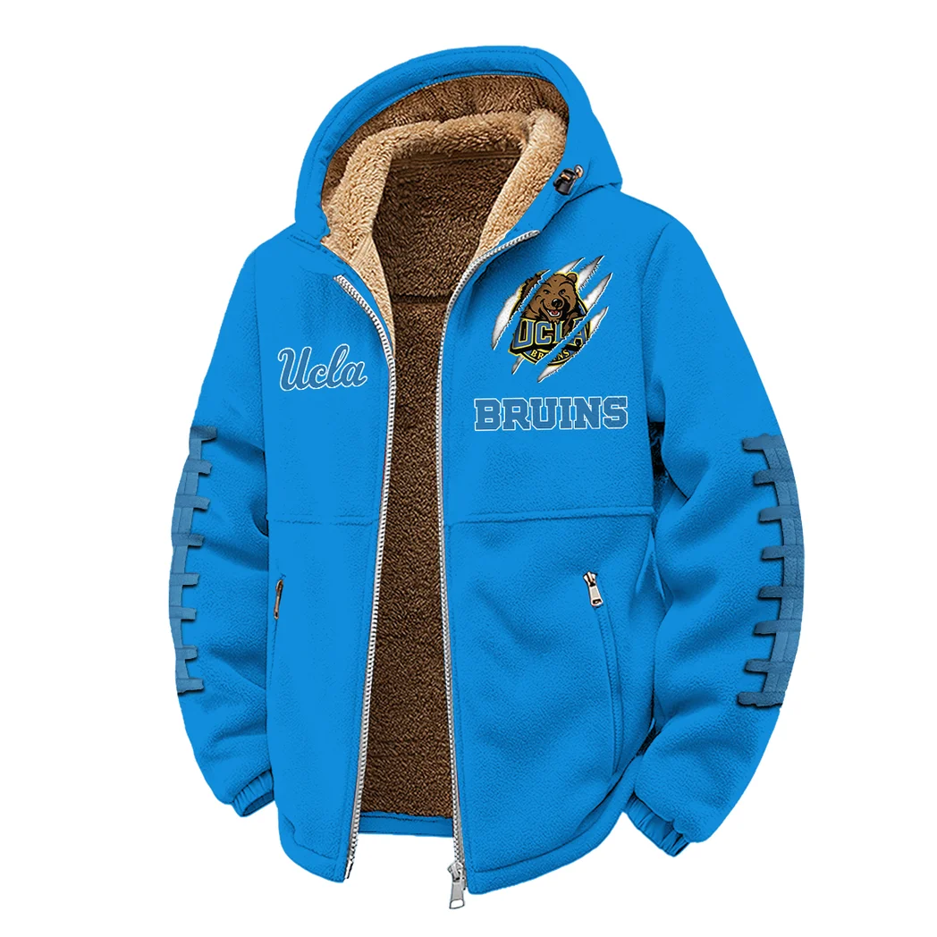 The Bruin Pride Winter Fleece Jacket, Snow-Ready Active Fleece HVN1445UC - cyan - Image 2