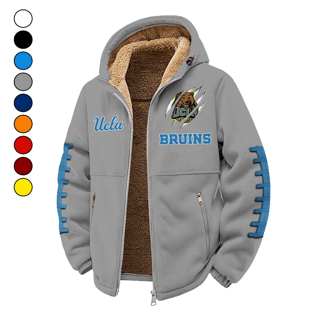 The Bruin Pride Winter Fleece Jacket, Snow-Ready Active Fleece HVN1445UC - Grey