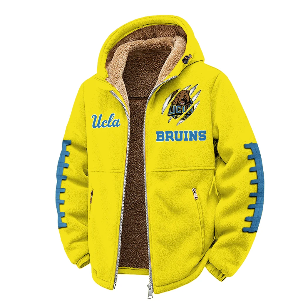 The Bruin Pride Winter Fleece Jacket, Snow-Ready Active Fleece HVN1445UC - Yellow - Image 2