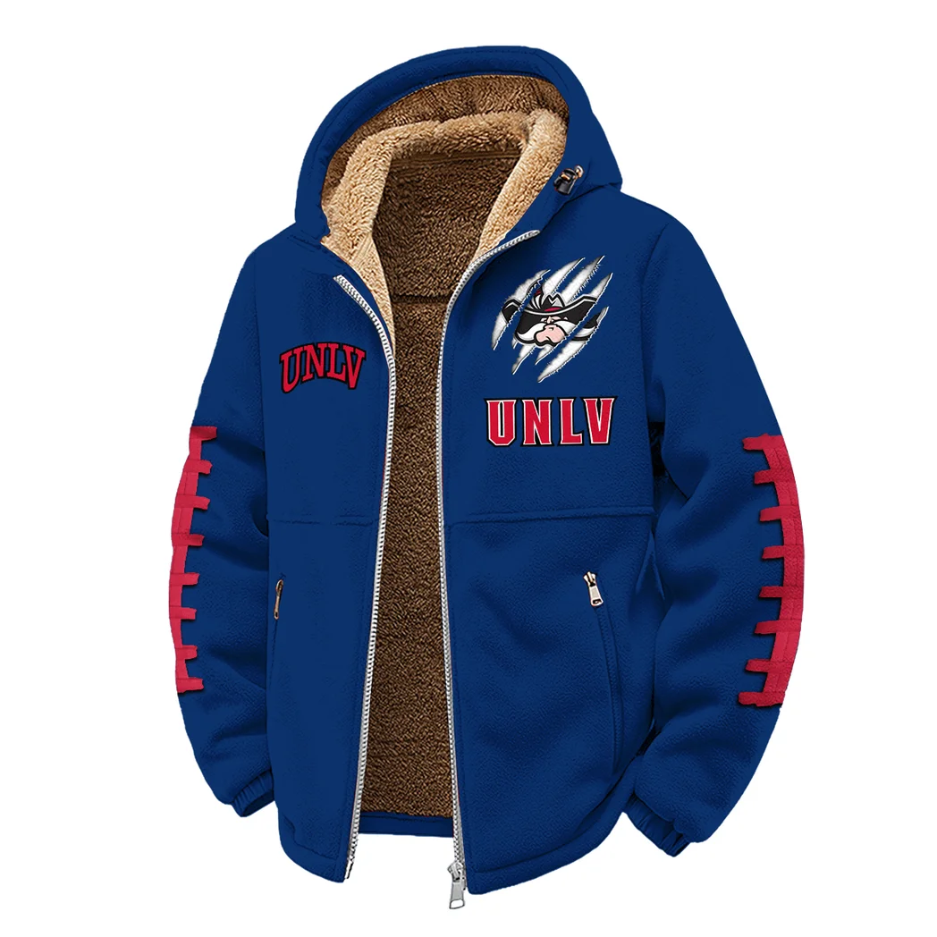 The UNLV Elite Winter Fleece Jacket, All-Mountain Sport Jacket HVN1445UN - Navy - Image 2