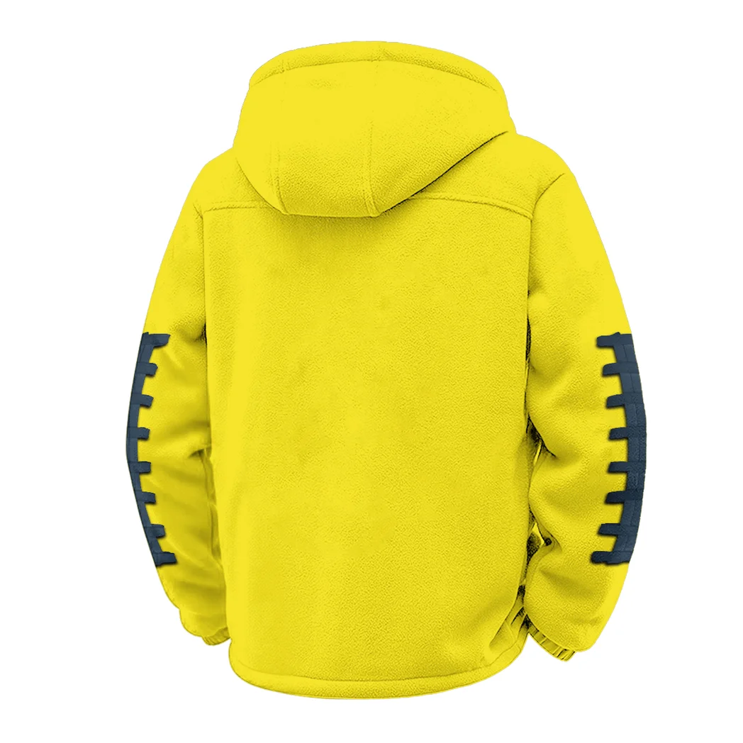 The Utah State Ambush Winter Fleece Jacket, Cold Weather Hiking Fleece HVN1445US - Yellow - Image 3