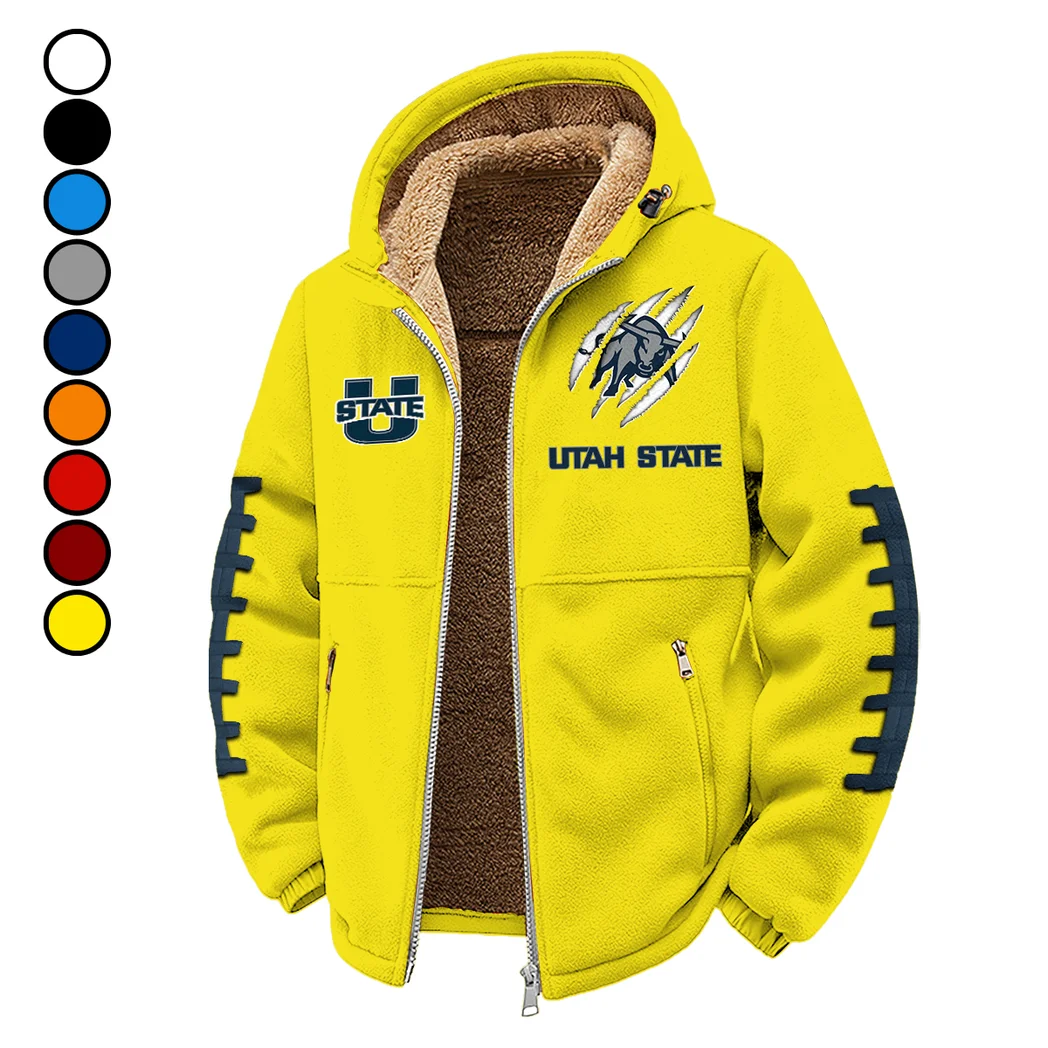 The Utah State Ambush Winter Fleece Jacket, Cold Weather Hiking Fleece HVN1445US - Yellow