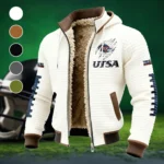 UTSA Fleece-Lined Hooded Jacket, Sub-Zero Fleece-Lined Shield HVN1445UT - White