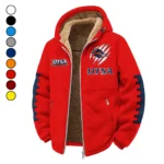 UTSA Winter Fleece Jacket, Ski & Snowboard Mid-Layer HVN1445UT - red