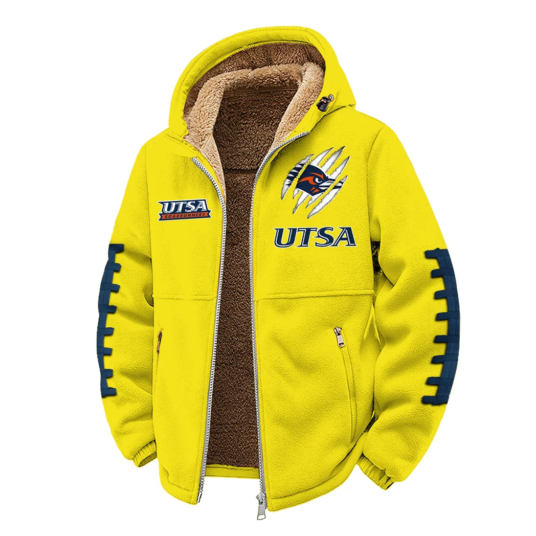 UTSA Winter Fleece Jacket, Ski & Snowboard Mid-Layer HVN1445UT - Yellow - Image 2