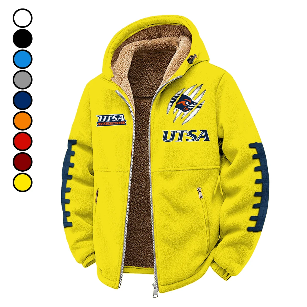 UTSA Winter Fleece Jacket, Ski & Snowboard Mid-Layer HVN1445UT - Yellow