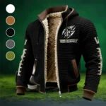 The Commodore Pride Fleece-Lined Hooded Jacket, Endurance Sport Thermal Hoody HVN1445VC - Black