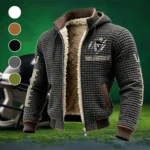 The Commodore Pride Fleece-Lined Hooded Jacket, Endurance Sport Thermal Hoody HVN1445VC - Grey