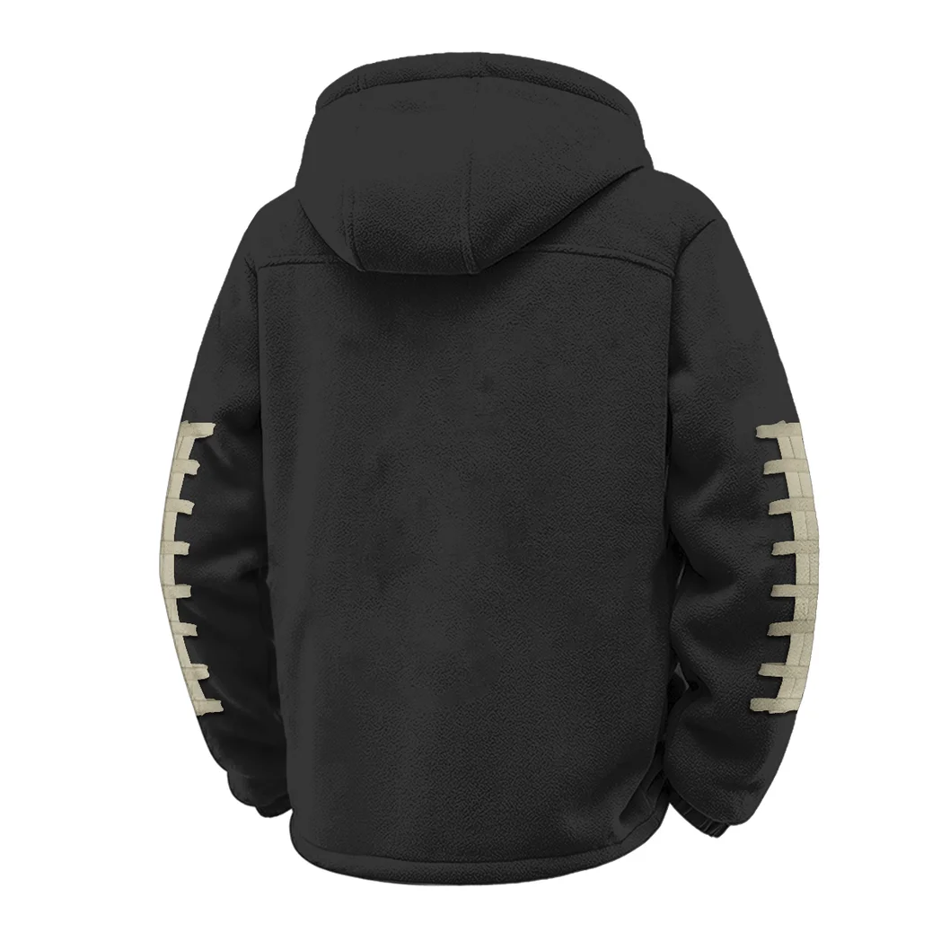 The Commodore Pride Winter Fleece Jacket, Ultra-Soft Fleece Shell HVN1445VC - Black - Image 3