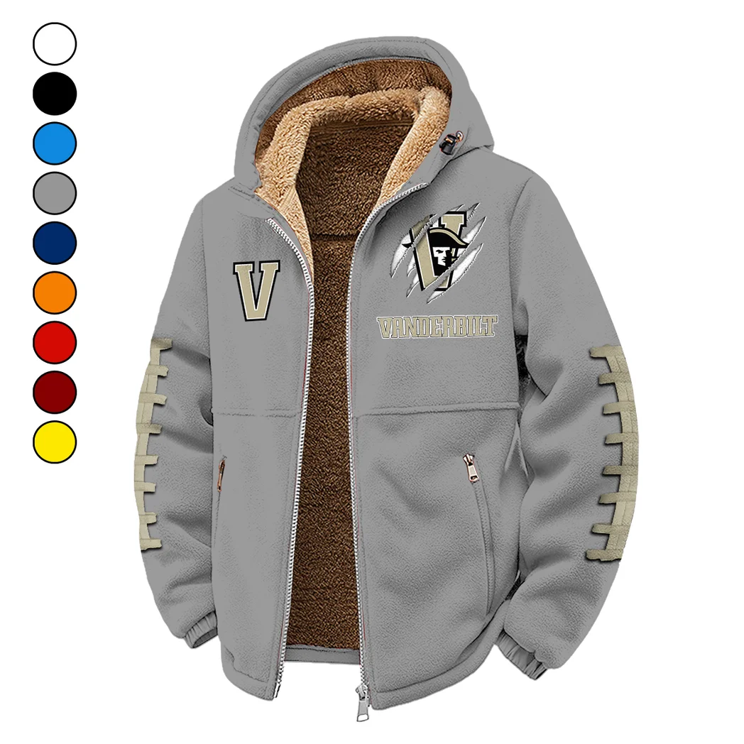 The Commodore Pride Winter Fleece Jacket, Ultra-Soft Fleece Shell HVN1445VC - Grey