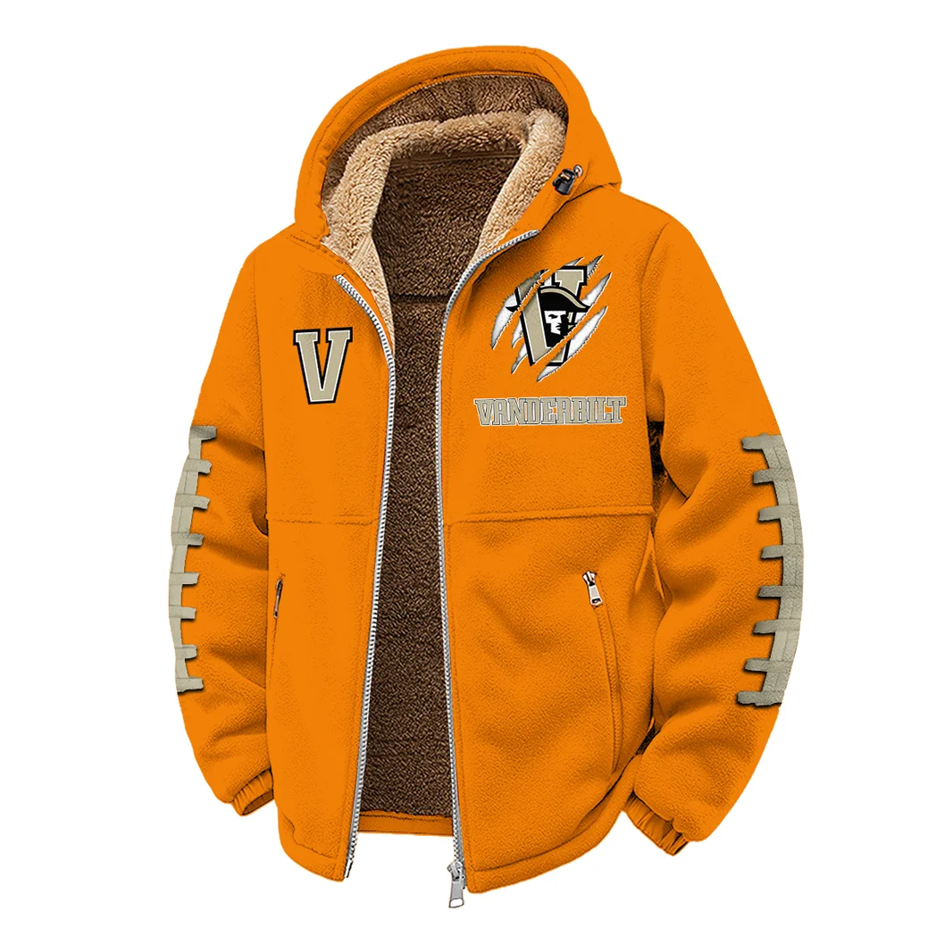 The Commodore Pride Winter Fleece Jacket, Ultra-Soft Fleece Shell HVN1445VC - Orange - Image 2