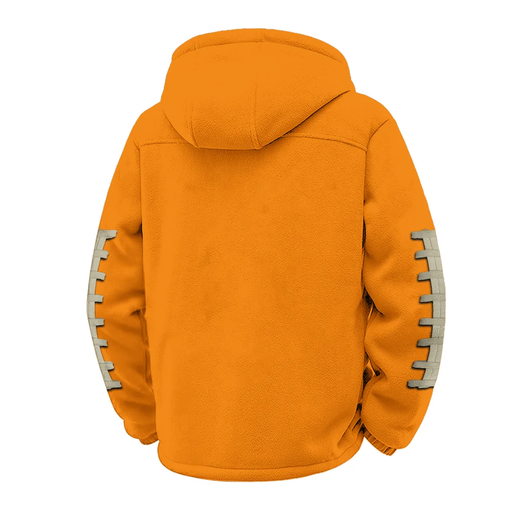 The Commodore Pride Winter Fleece Jacket, Ultra-Soft Fleece Shell HVN1445VC - Orange - Image 3