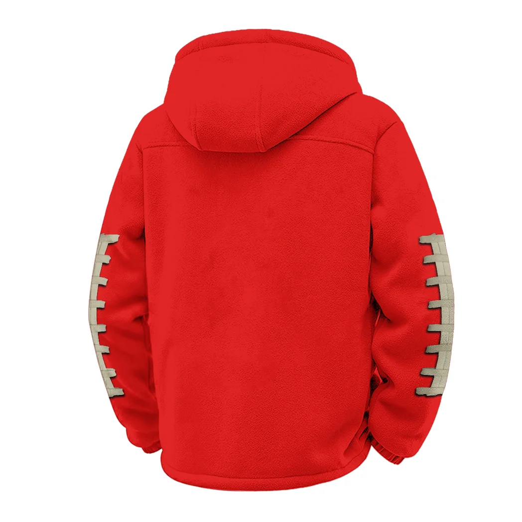 The Commodore Pride Winter Fleece Jacket, Ultra-Soft Fleece Shell HVN1445VC - red - Image 3