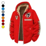 The Commodore Pride Winter Fleece Jacket, Ultra-Soft Fleece Shell HVN1445VC - red