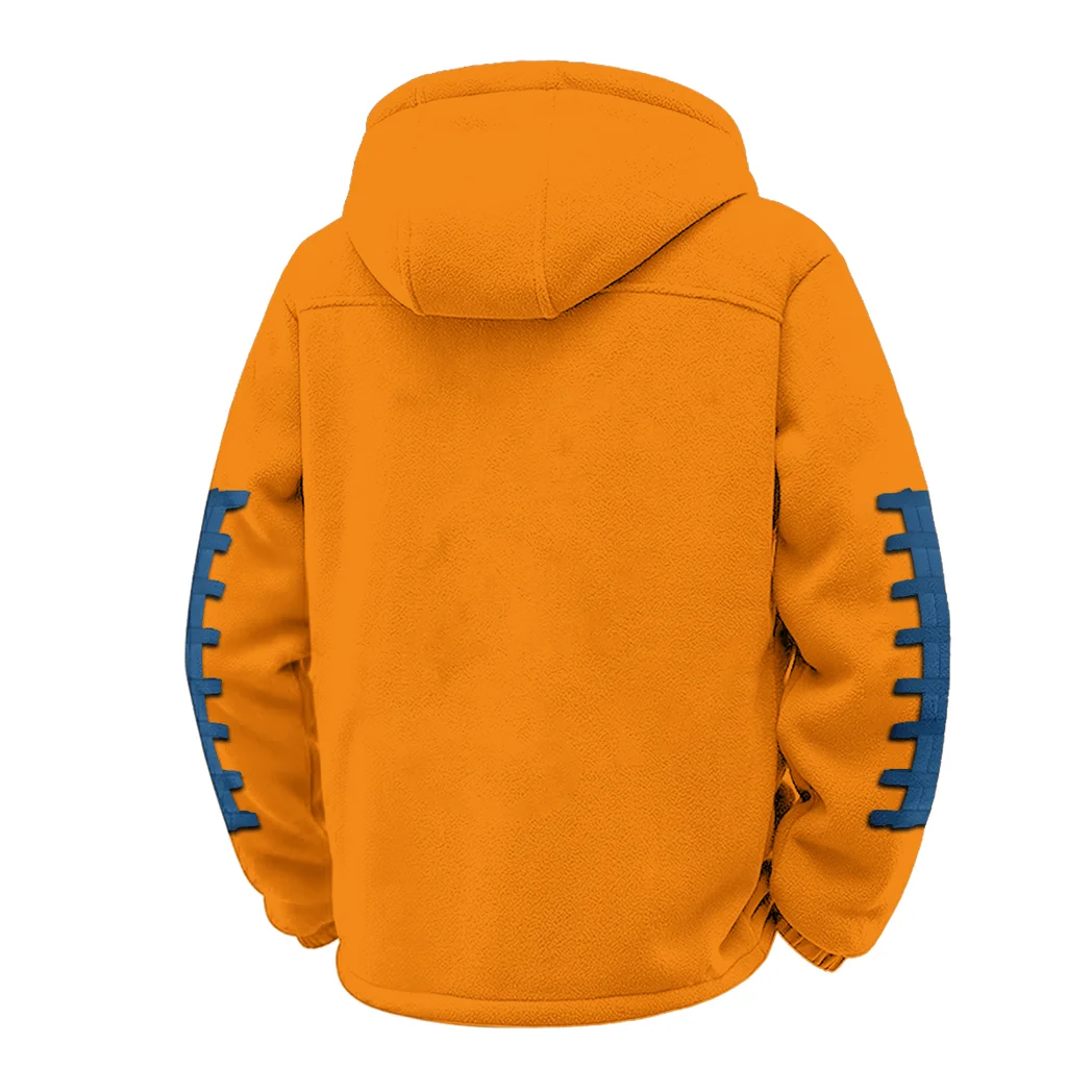 The Virginia Pride Winter Fleece Jacket, Heavyweight Plush Fleece HVN1445VI - Orange - Image 3