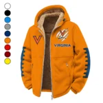 The Virginia Pride Winter Fleece Jacket, Heavyweight Plush Fleece HVN1445VI - Orange