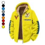 The Virginia Pride Winter Fleece Jacket, Heavyweight Plush Fleece HVN1445VI - Yellow