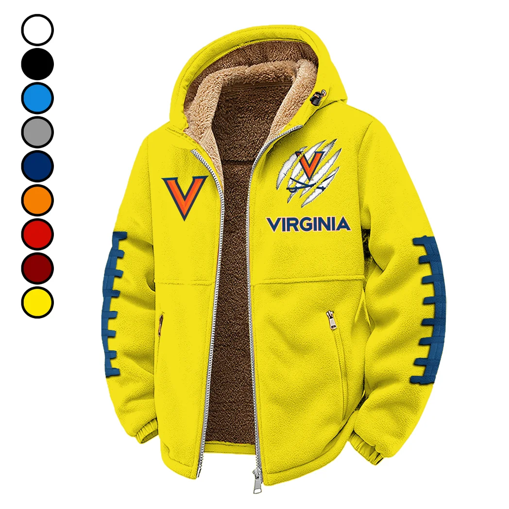 The Virginia Pride Winter Fleece Jacket, Heavyweight Plush Fleece HVN1445VI - Yellow