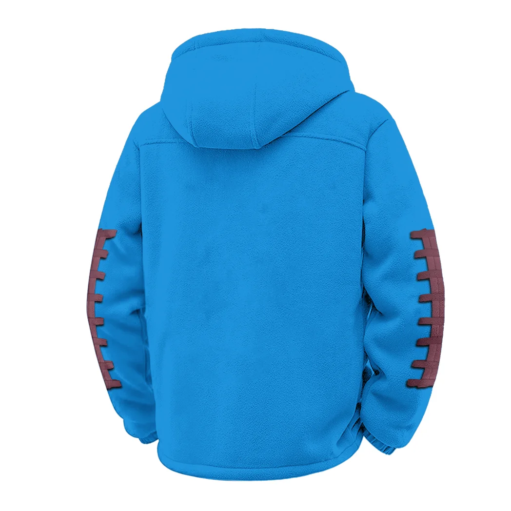 The Hokie Force Winter Fleece Jacket, Brushed Interior Winter Fleece HVN1445VT - cyan - Image 3