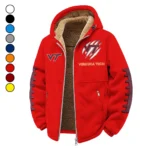 The Hokie Force Winter Fleece Jacket, Brushed Interior Winter Fleece HVN1445VT - red