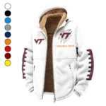 The Hokie Force Winter Fleece Jacket, Brushed Interior Winter Fleece HVN1445VT - White