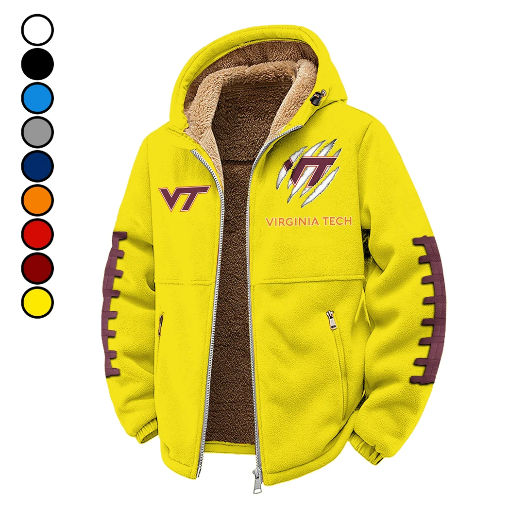 The Hokie Force Winter Fleece Jacket, Brushed Interior Winter Fleece HVN1445VT - Yellow