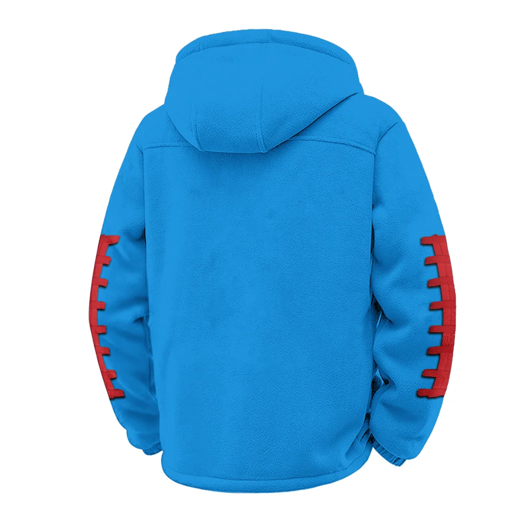 The Badgers Winter Fleece Jacket, Luxe Microfleece Pullover HVN1445WB - cyan - Image 3