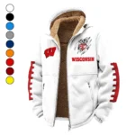 The Badgers Winter Fleece Jacket, Luxe Microfleece Pullover HVN1445WB - White