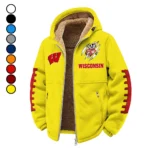 The Badgers Winter Fleece Jacket, Luxe Microfleece Pullover HVN1445WB - Yellow