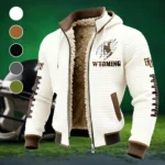 The Wyoming Power Fleece-Lined Hooded Jacket, Wind-Blocker Insulated Hoody HVN1445WC - White