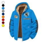 The Wyoming Power Winter Fleece Jacket, Anti-Pill Thermal Fleece HVN1445WC - cyan