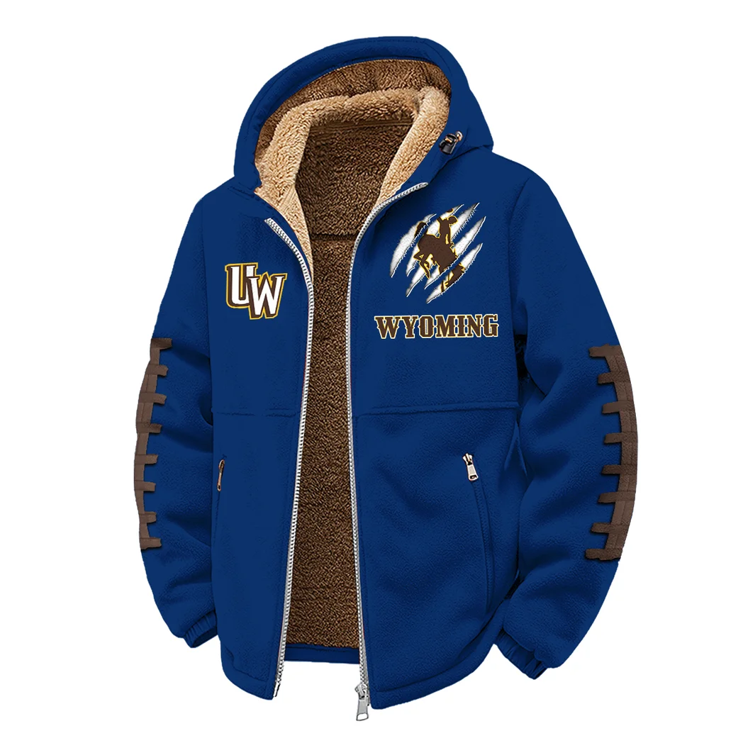 The Wyoming Power Winter Fleece Jacket, Anti-Pill Thermal Fleece HVN1445WC - Navy - Image 2