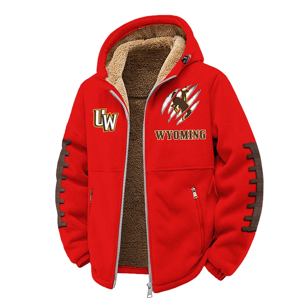 The Wyoming Power Winter Fleece Jacket, Anti-Pill Thermal Fleece HVN1445WC - red - Image 2