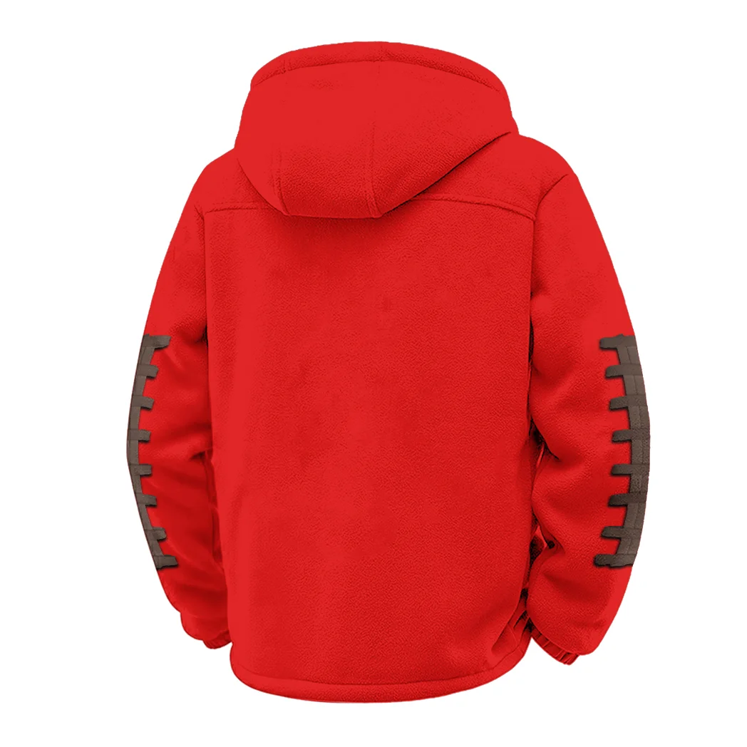The Wyoming Power Winter Fleece Jacket, Anti-Pill Thermal Fleece HVN1445WC - red - Image 3