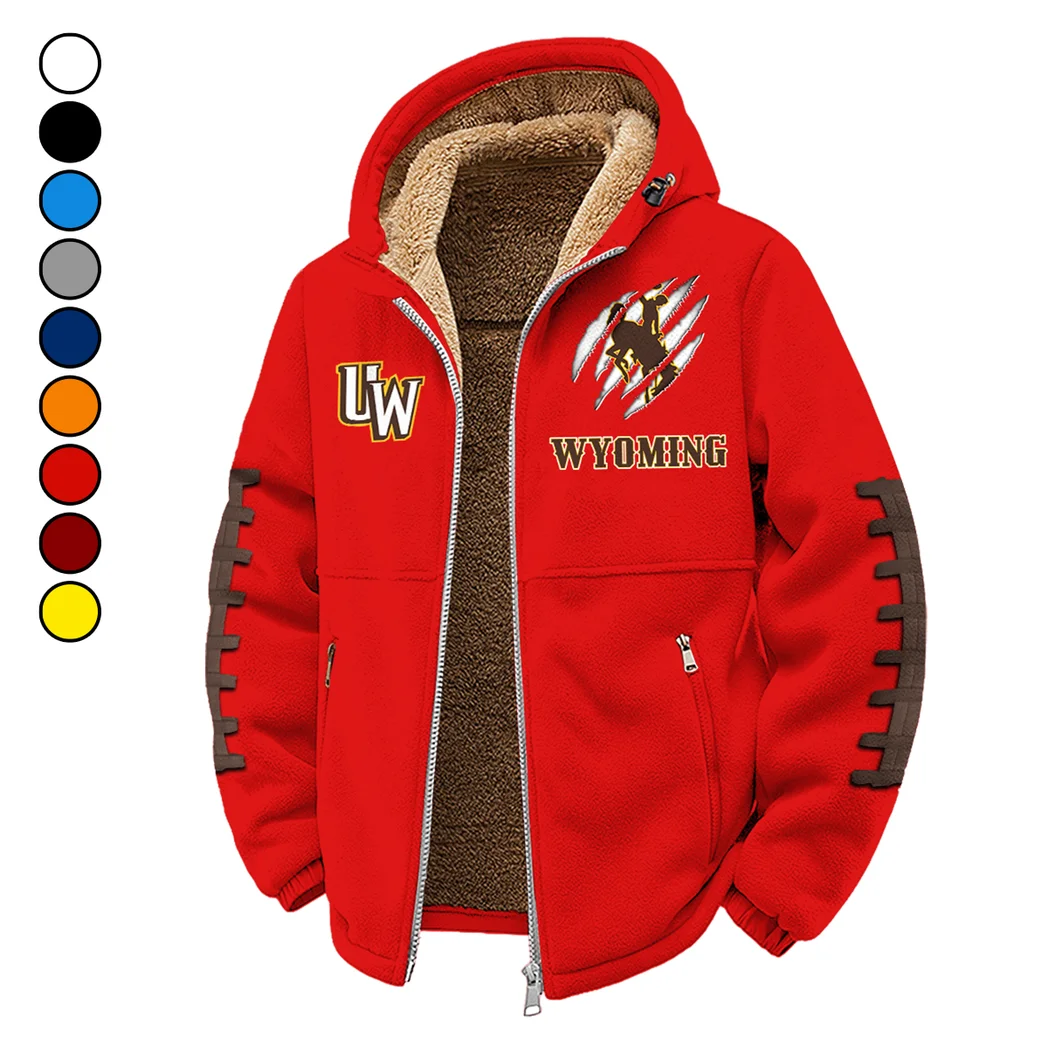 The Wyoming Power Winter Fleece Jacket, Anti-Pill Thermal Fleece HVN1445WC - red