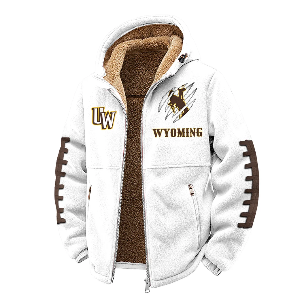 The Wyoming Power Winter Fleece Jacket, Anti-Pill Thermal Fleece HVN1445WC - White - Image 2